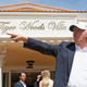 Donald Trump stands in front of the Tiger Woods Villa prior to the start of the World Golf Championships-Cadillac Championship at Trump National Doral on March 5, 2014 in Doral, Florida.
